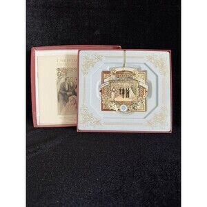 2007 White House Historical Assoc. Christmas Ornament Original Box Set Gold
